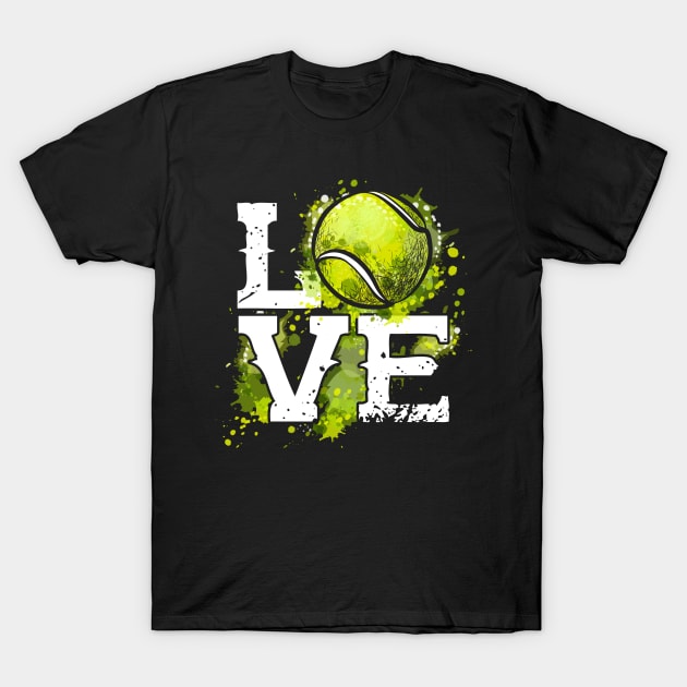 Tennis Player Sport Lover Tennis Ball Tennis T-Shirt by ShirtsShirtsndmoreShirts